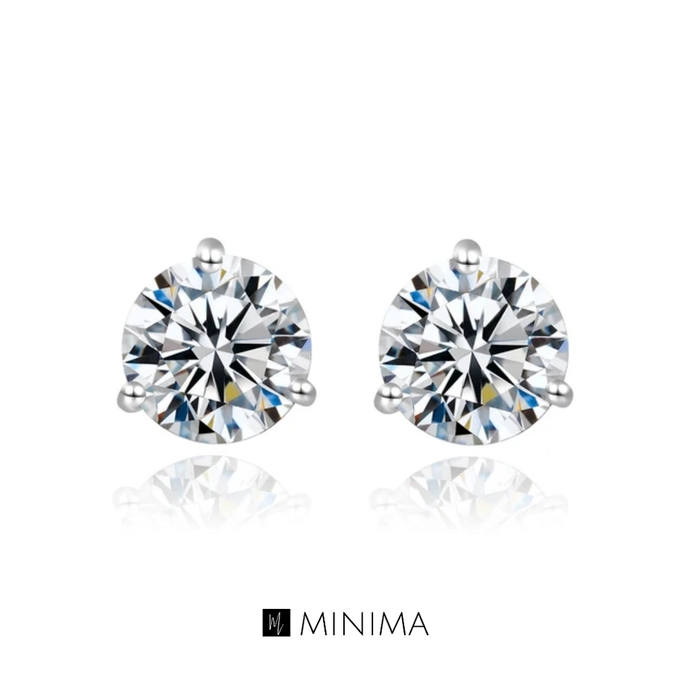 1.5ct Moissanite Stud Earrings 925 Silver
